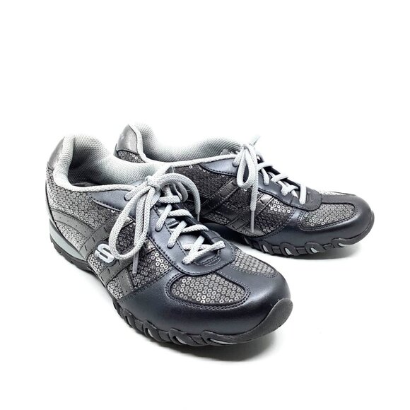 Skechers Silver Metallic Active Shoes - Picture 7 of 8